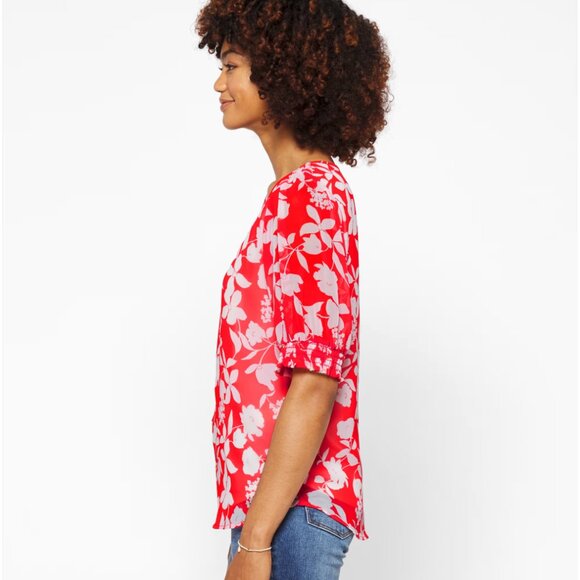 WEST KEI Smocked Sleeve Blouse - Picture 4 of 5